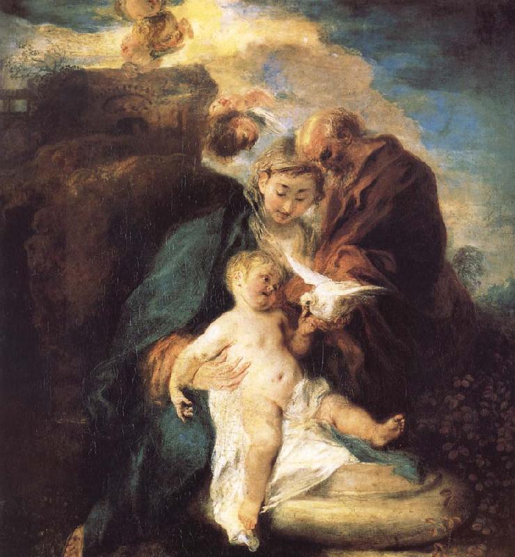 Jean antoine Watteau The rest in the flight to Egypt